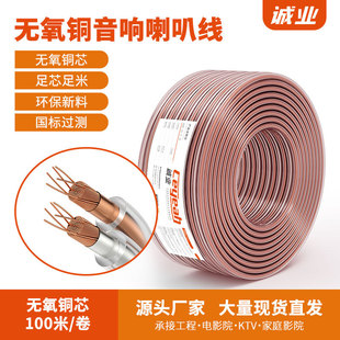 Chengye Audio Engineering Line Rvh High-Fidelity Shielded Speaker Cable Oxygen-Free Copper Hifi Grade Broadcast Speaker Gold and Silver Cable