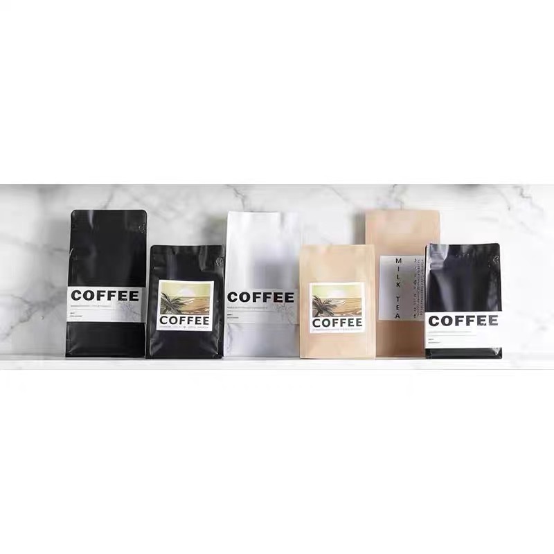 Bolsa de Papel Kraft para Café Papel Kraft Almacenamiento Decorativo para Decoración y Almacenamiento