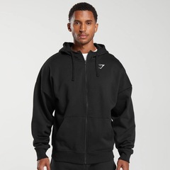GYMSHARK鲨鱼男式拉链连帽卫衣休闲运动居家连帽衫卫衣男女同款