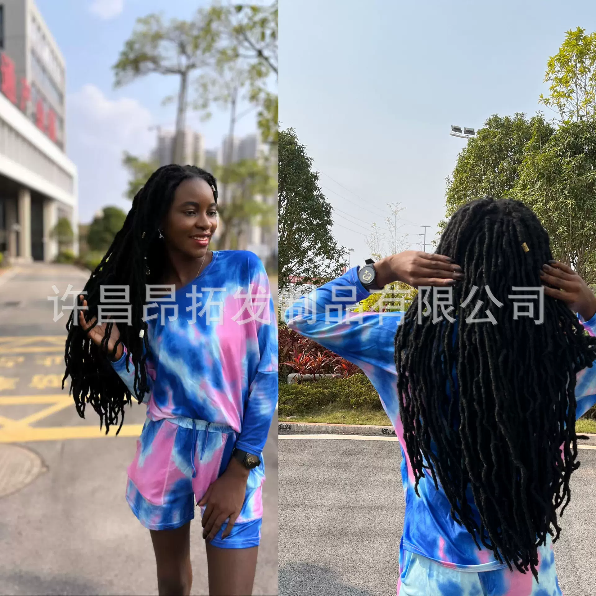 假发 蝌蚪曲 Nu Locs蚯蚓曲 钩针化纤发许昌化纤 脏辫