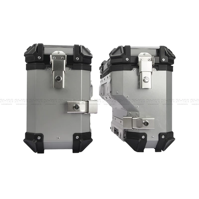 Motorcycle trunk — Alloy Trunk 38L Side - 35l-right-side-underseat-luggage-box-silver