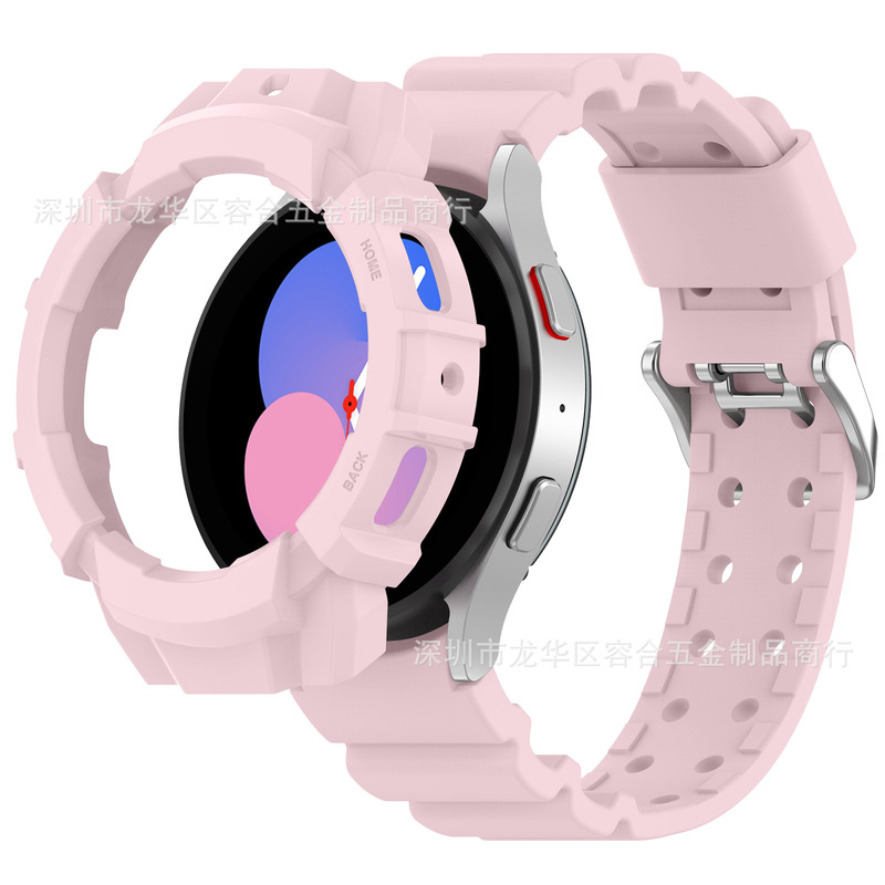 For Samsung Galaxy watt4 armor case strap watch5 drop-resistant protective case strap suit