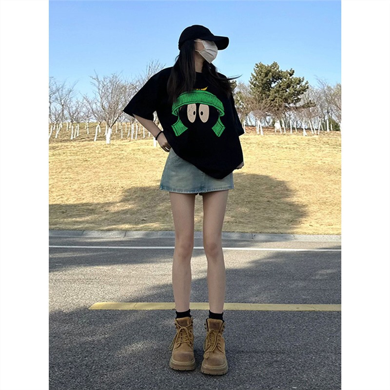 Shoulder T-Shirt Top Women's Short-sleeved Summer 2024 New French Design Niche Chic European High-end Wear