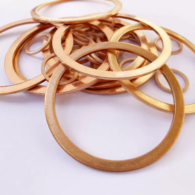 厂家现货紫铜垫片薄间隙垫圈非标法兰黄铜平垫片密封垫片防水