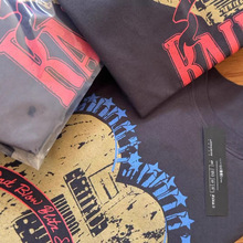 现货~韩国东大门RAL*E宽松休闲短袖新款车静媛同款做旧复古T恤