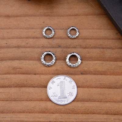 silver auspicious cloud beads Thai silver: Zərgərlik ara hissələri