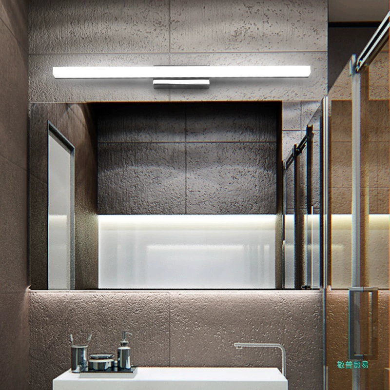 Front headlights for mirror for bathroom for face washing, modern and minimalistic sconce