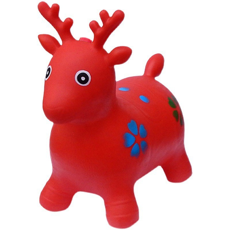 Caballo inflable grande y colorido para niños, caballo inflable reforzado y a prueba de explosiones, artículo de venta al por mayor.