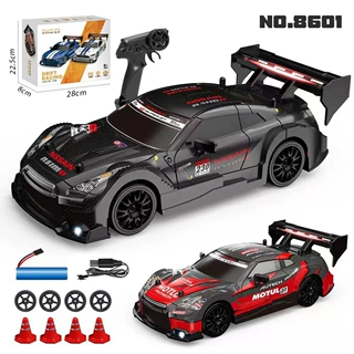 RC迷你遥控赛车2.4G四驱高速漂移车ae86充电遥控汽车GTR仿真车模