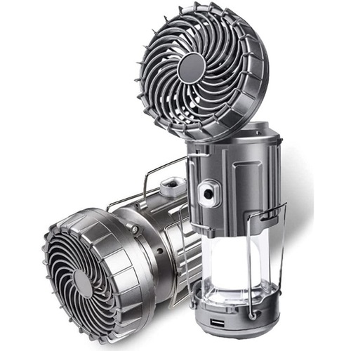 Solar-powered fan lamp, multi-functional fan lantern, LED camping tent light, outdoor lighting, strong flashlight, camping light