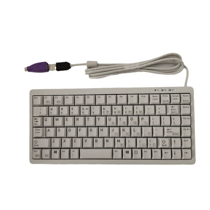 Клавиатура промышленного контроля с USB-интерфейсом Cherry G84-4100LCMDE, белая, немецкая раскладка, 86 клавиш
