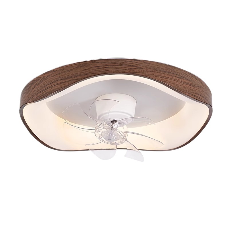 Nueva lámpara de ventilador de restaurante de espectro completo, lámpara de ventilador de techo de estilo crema minimalista creativa, lámpara de techo de protección ocular de dormitorio, lámpara de ventilador