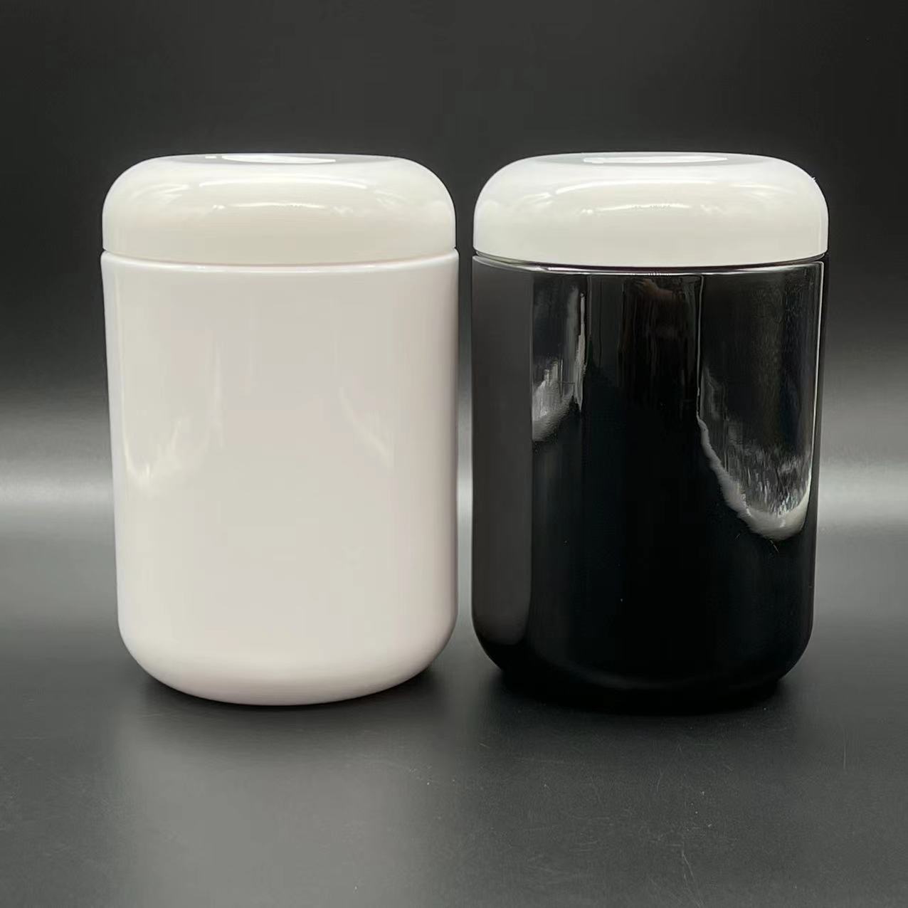 蛋白粉塑料桶广口瓶保健品塑料瓶化妆品分装罐软膜粉瓶