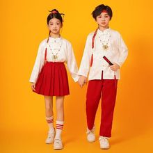 儿童合唱服诗歌朗诵服表演服中小学生大合唱红歌中国风演出服班服