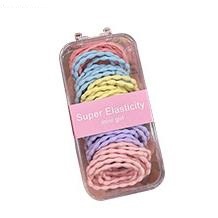 Cuerda de pelo en caja banda de goma para niños trenza de niña no duele pelo banda de pelo de bebé cuerda de pelo de niña de alta elasticidad durable