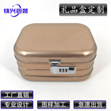 现货批发长方形密码锁手提铁盒方形金属收纳铁盒马口铁带锁盲盒定