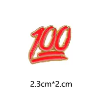 100 очков, трансграничная прямая продажа, сплав, капельница масла, креативный значок с полным баллом, брошь, медаль, воротник для одежды «сделай сам»
