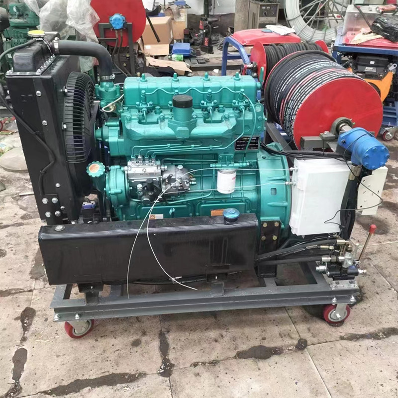 汽油柴油高压疏通机 工业管道清洗机 物业管线市政下水管路清洗机