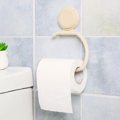 Kitchen punch-free towel rack bathroom roll paper rack suction cup storage rack multi-functional creative traceless paper towel rack