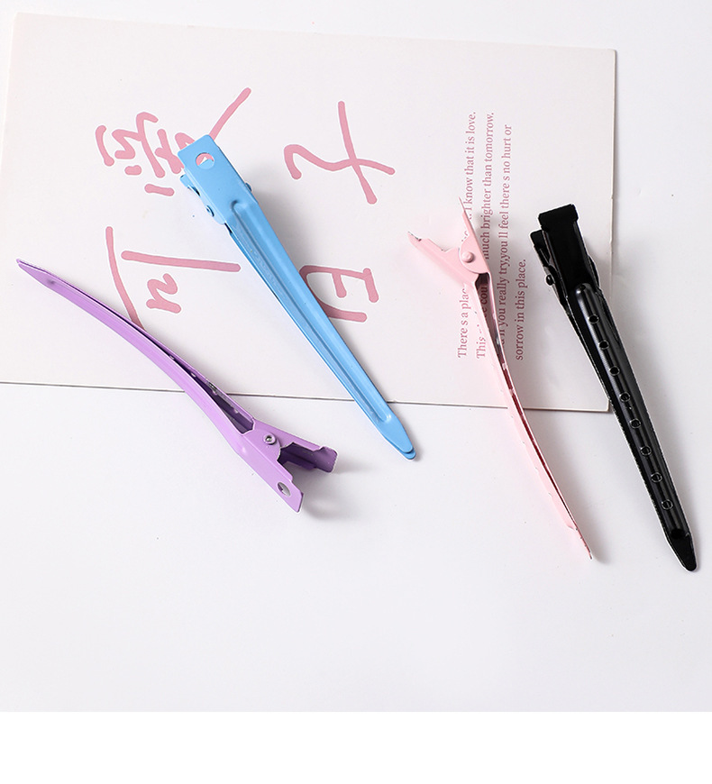 Haarwuzel-Volumen-Clip seitlicher Pony Make-up Positioning farbige Haarspange hohe Scheitel spitz geschnäbelter Clip Entenschnabel-Haarspange Haarclip