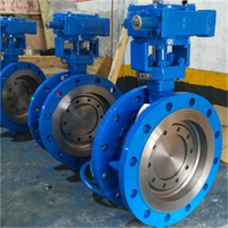 SD343H-16C DN2000 手动涡轮铸钢 偏置扳式法兰伸缩蝶阀
