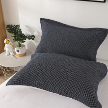 ✅小格日系枕巾纯棉a类一对装大号双人家用加厚纱布枕巾盖巾