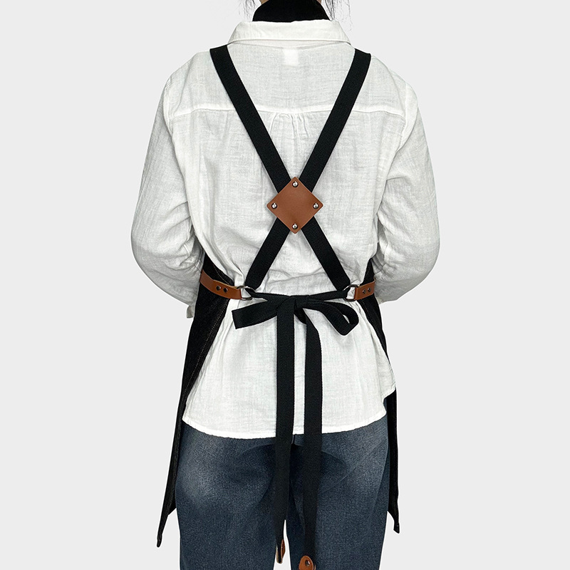 Comercio exterior delantal de lona gruesa logotipo personalizado industria pesada máquina reparación electricista carpintería ropa de trabajo delantal fábrica al por mayor personalizado