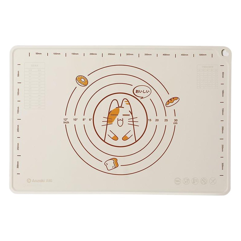 Silicone dough pad food grade dough pad thickened and enlarged household panel dumpling dough pad plastic rolling dough pad chopping board
