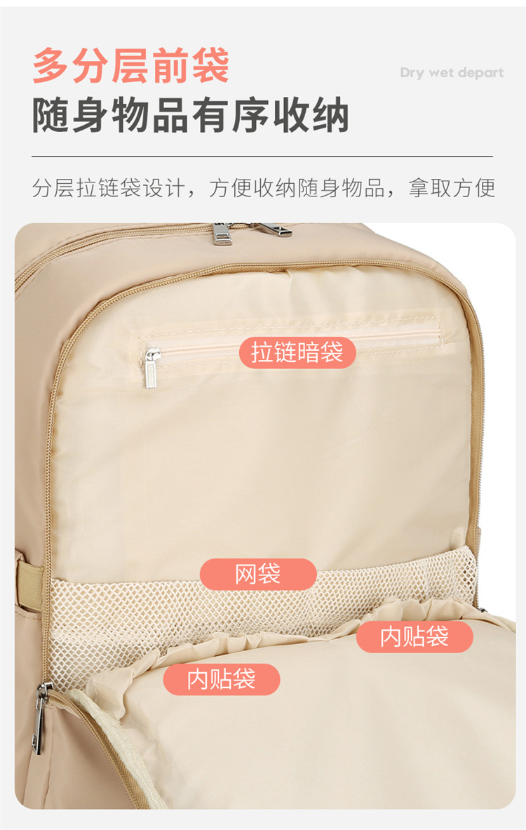 Cross-border exclusive Mommy bag, mother and baby outings backpack, large-capacity milk storage bag, diaper storage bag, baby bag undefined