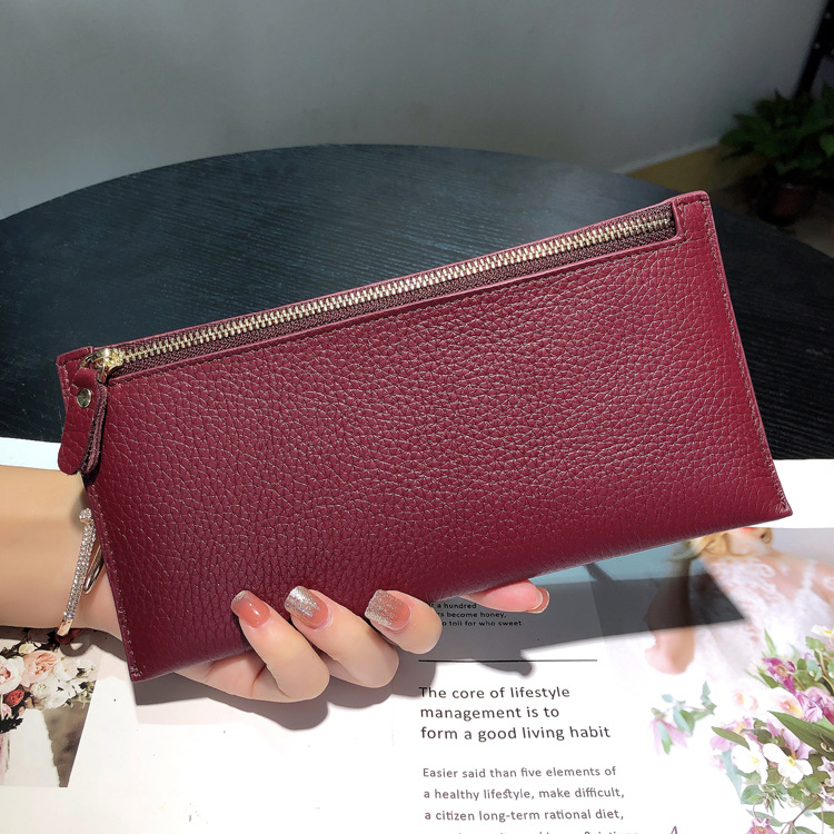 Genuine Leather Long Wallet For Women With Multiple Card Slots_voghion.com