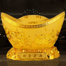 元宝摆件招财金元宝存钱罐创意乔迁新居店铺聚宝盆办公桌开业礼品