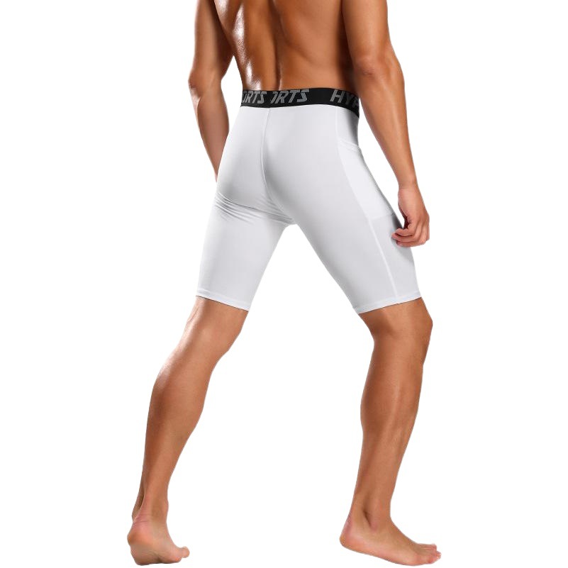 Pantalones cortos de compresión  Con bolsillo, para running/baloncesto/entrenamiento, verano