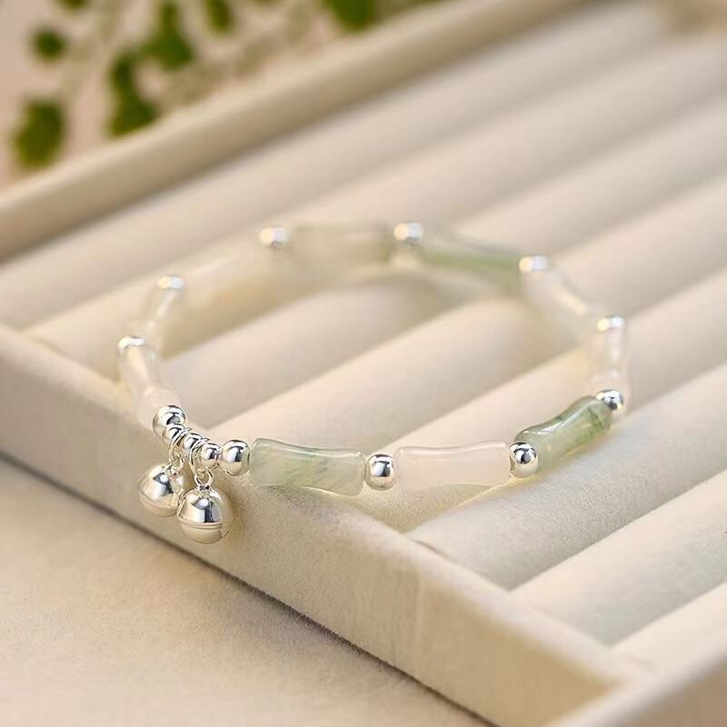 Fairy Bracelet Bamboo Bracelet Girl's Girlfriend Bracelet with Bell Niche Light Luxury Delicate High-end Jewelry Fairy Bracelet Bamboo Bracelet Girl's Girlfriend Bracelet with Bell Niche Light Luxury Delicate High-end Jewelry