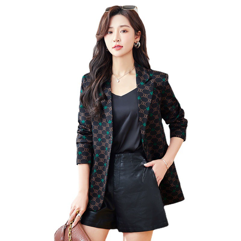 Autumn retro design classic suit jacket, high-quality style