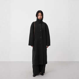 爱与南希十三行2025冬韩风氛围感羊毛立领设计双面呢大衣女03376