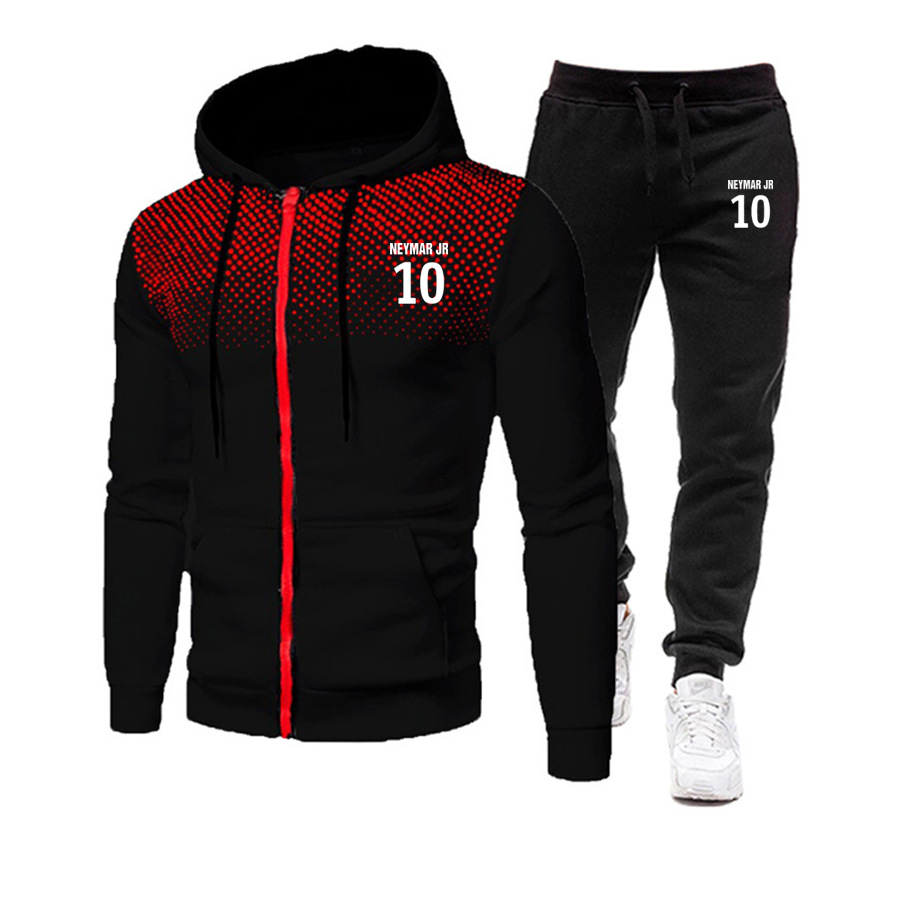 2021 zipper hoodie sweater suit men's au...