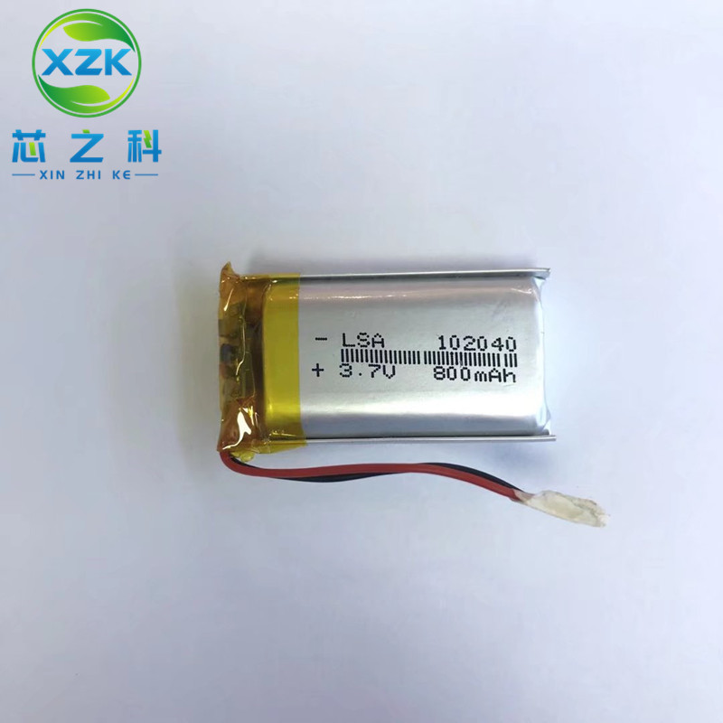工厂供应102040聚合物锂电池 3.7V 800MAH 性用品补水仪蓝牙音箱