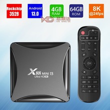 X88 MINI 13安卓网络机顶盒 RK3528 安卓13.0 双频WIFI 8K TV BOX