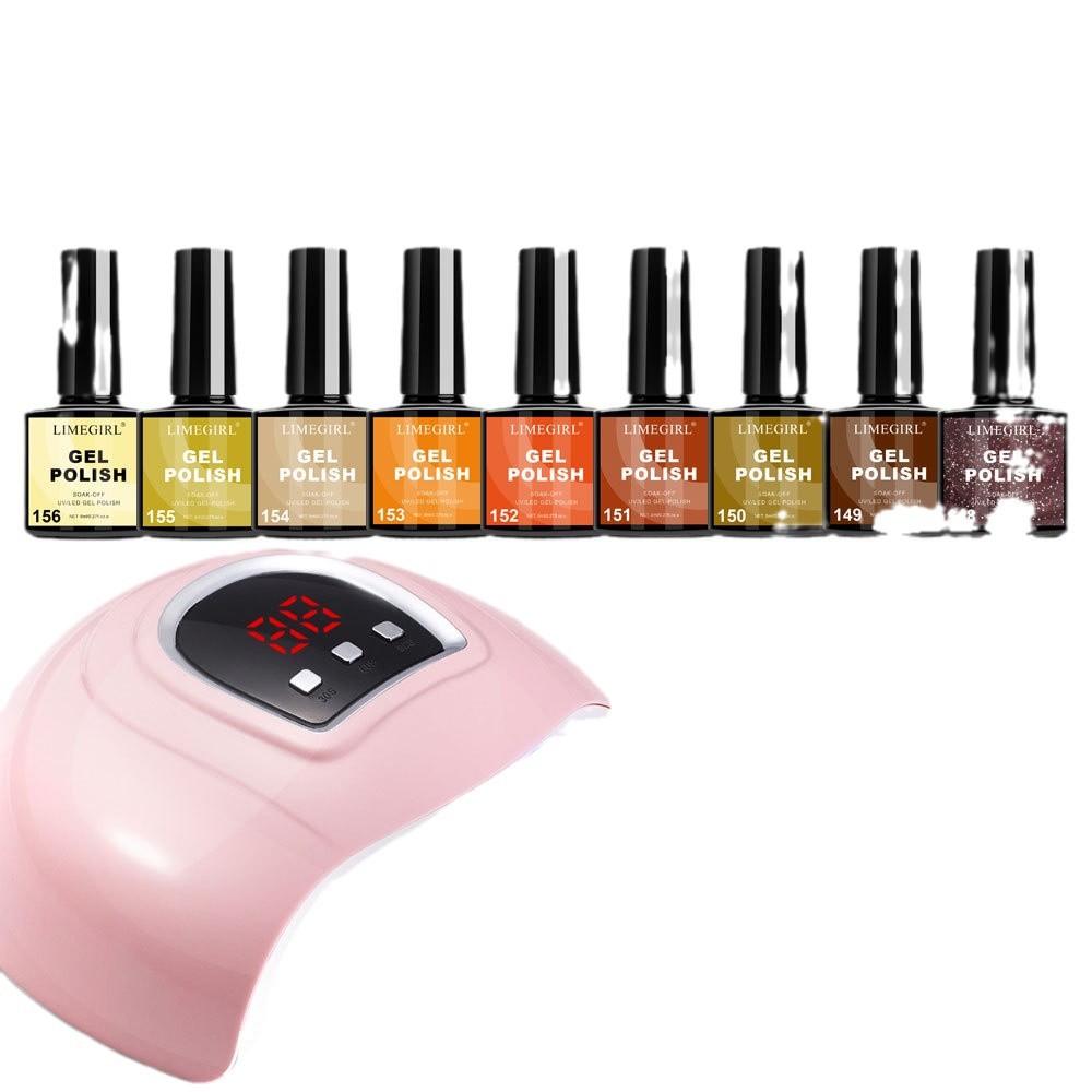 Lámpara para hornear de uñas especial transfronteriza Venta caliente Lámpara de uñas LED USB 54W sincronización inteligente sin terapia de luz de uñas de mano negra
