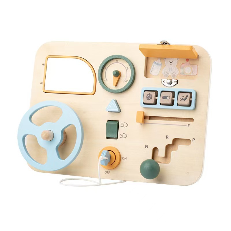 Desbloqueo de juegos para niños, aprendizaje de la casa, conducción, juguetes educativos, educación temprana Montessori, volante, simulación, tablero ocupado