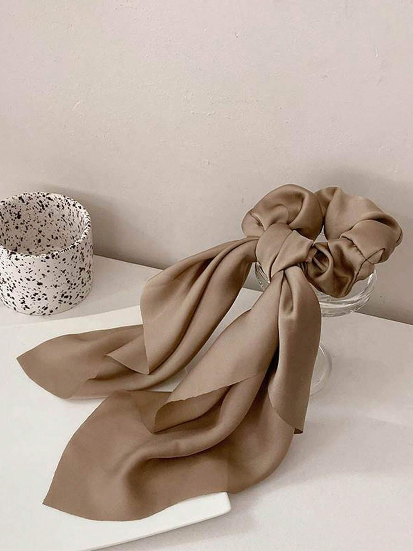 20g Weight Hair Tie Hair Accessories Type 1 Piece Quantity Casual, Holiday, Daily Occasion Cloth Material Solid Color Pattern All Seasons Season Women's Gender Elegant, Cute, Simple Style, Classic Style, New Style Style Elegant Cute Simple Style Women's Solid Color Cloth Hair Tie 5