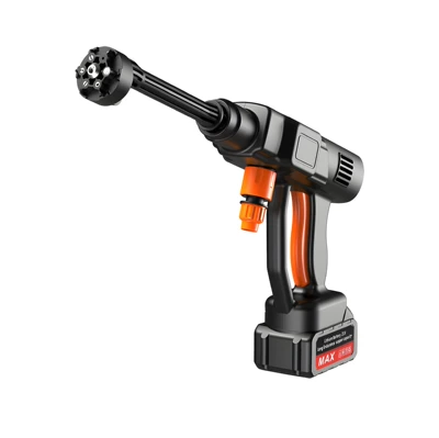 Portable car washer household portable high-pressure water gun - white-brushless-type-a-bare-gun-black-bare-gun-does-not-include-gun-head-battery