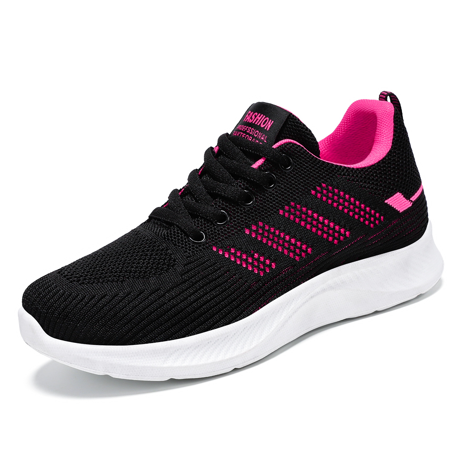 Zapatos de mujer, zapatillas deportivas nuevas, zapatillas transpirables de punto para primavera, zapatillas de running sencillas de malla, zapatos de regalo para transmisiones en vivo privadas