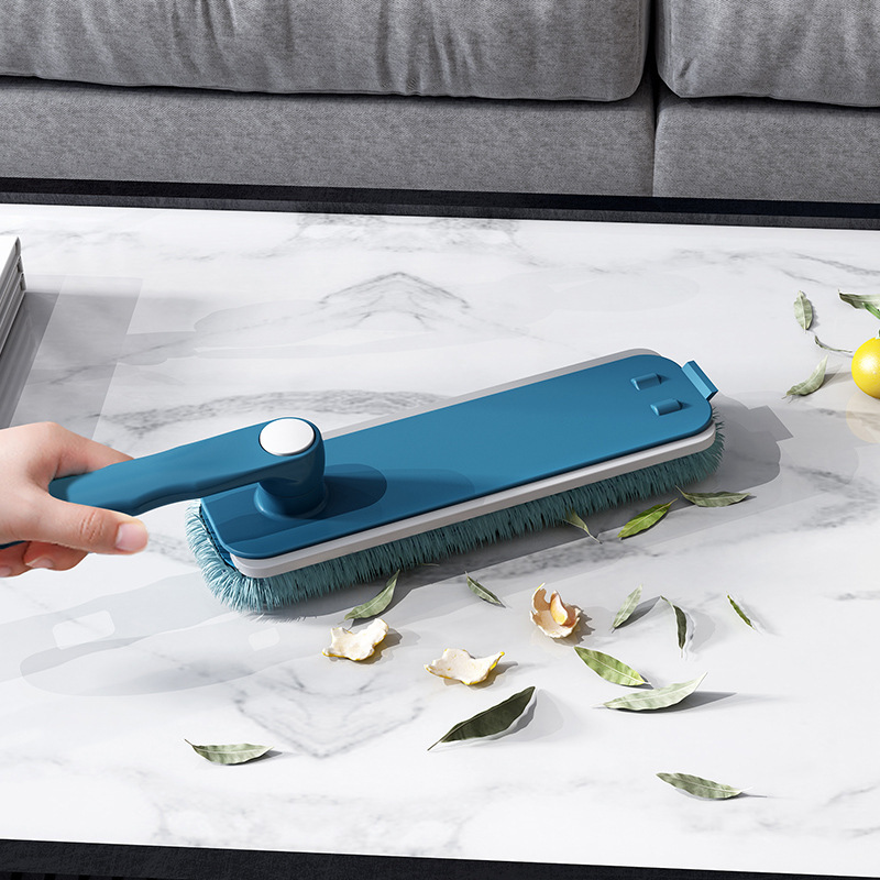 Foldable Multifunctional Household Cleaning Wipe Microfiber Cleaning Brush Head Kitchen Dust Removal Brush
