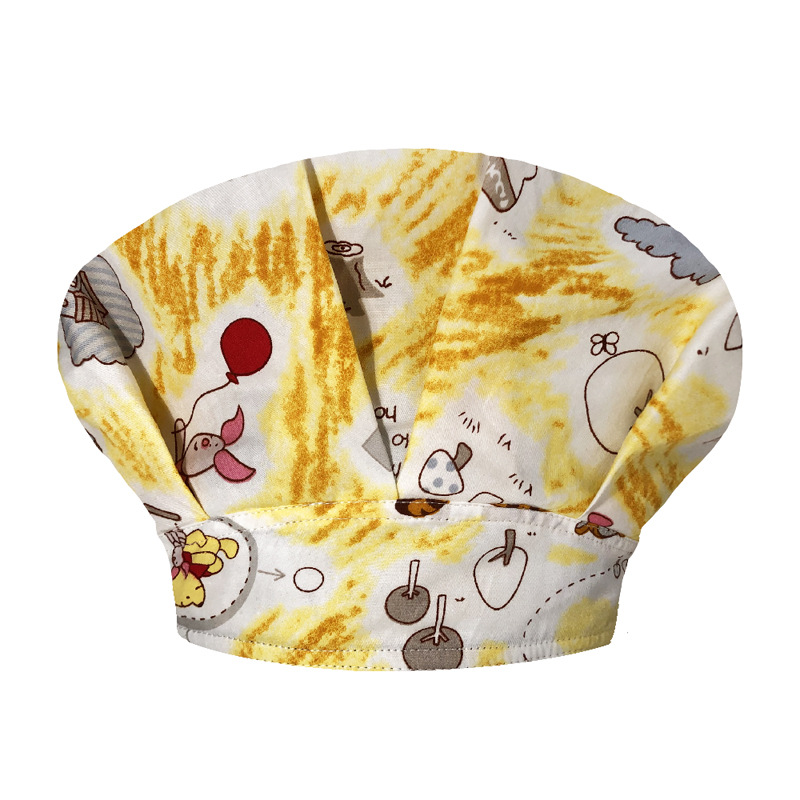 Tapa de operación directa de fábrica impresión femenina pequeño animal lindo sombrero de enfermera algodón salón de belleza odontología oral sombrero