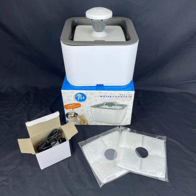Pet filter water dispenser, automatic circulating filter water machine, automatic fresh water smart feeder for cats and dogs, wholesale