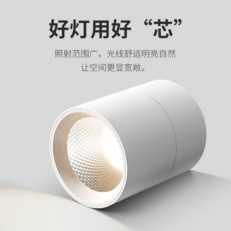 LED downlight built-in spotlights, foldable, no drilling hole lights, living room background wall, entranceway ceiling lights