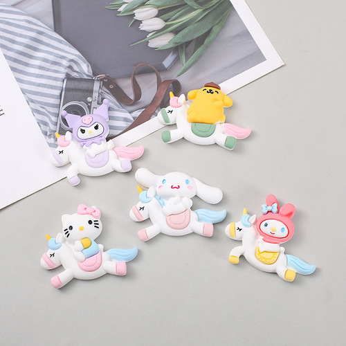 Oversized Cartoon Animal Trojan Horse DIY Accessories Mobile Phone Case Storage Box Cup Decorative Patch Refrigerator Magnet