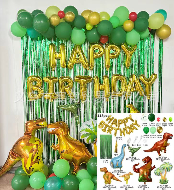 Traje del dinosaurio 118PC