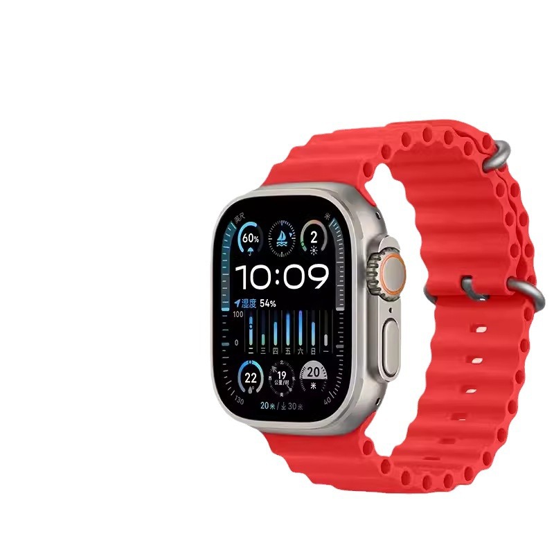 Suitable for applewatch ultra ocean strap iwatch8 Apple SE silicone…